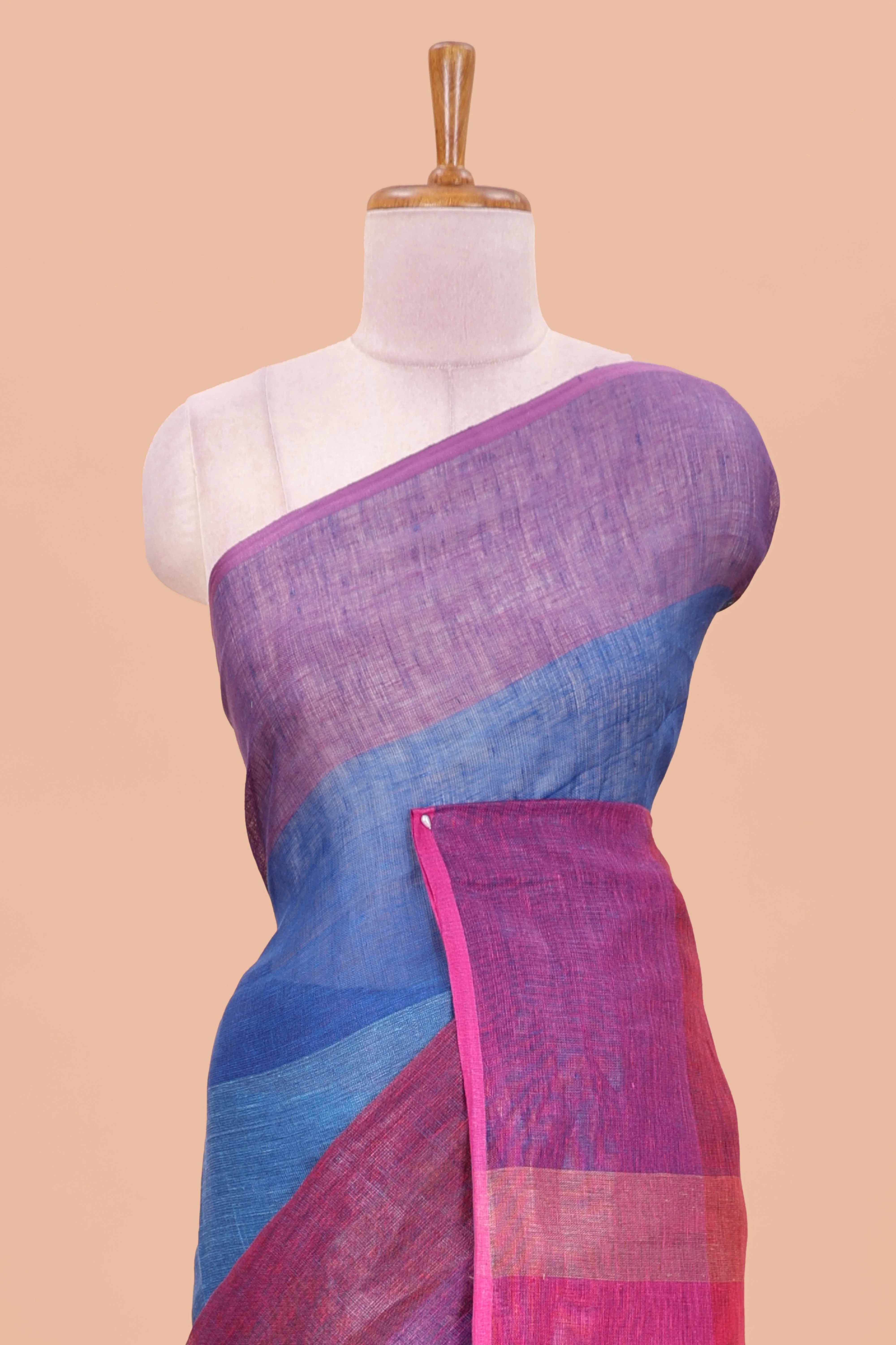 Linen saree - Image 3