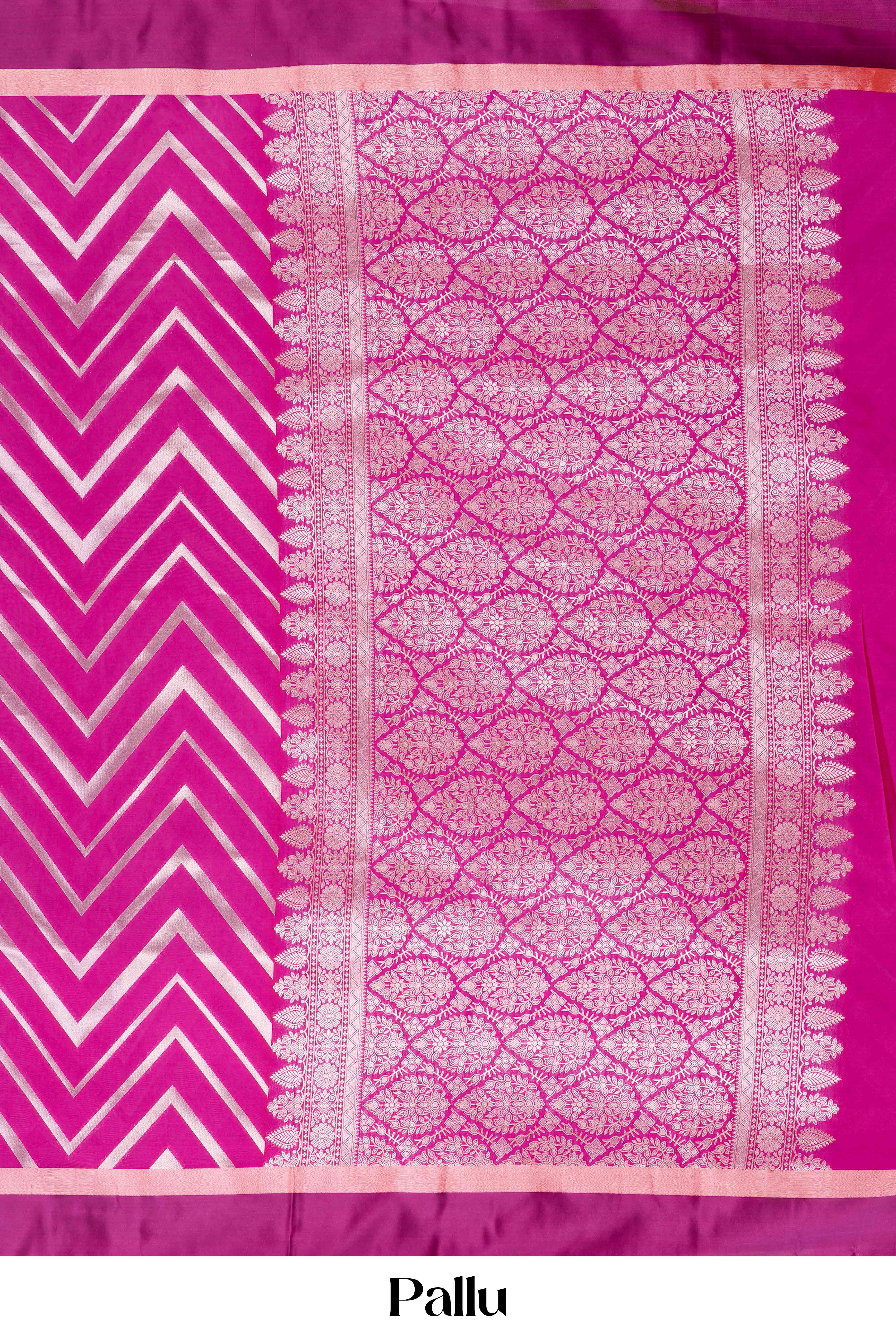 Purple Art Silk Saree - Image 5