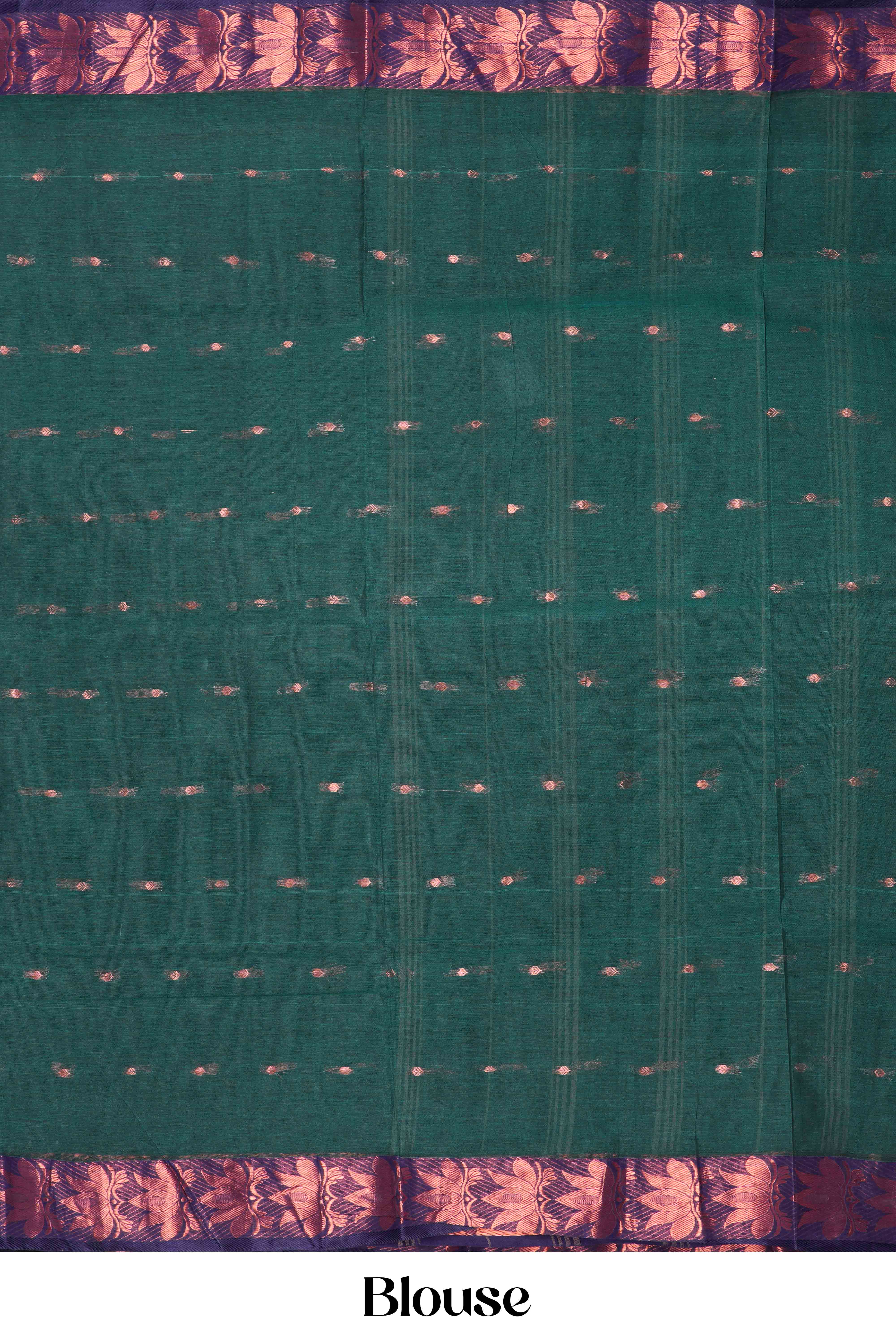 Bengal Cotton Thread Butta With Copper Border - Image 3