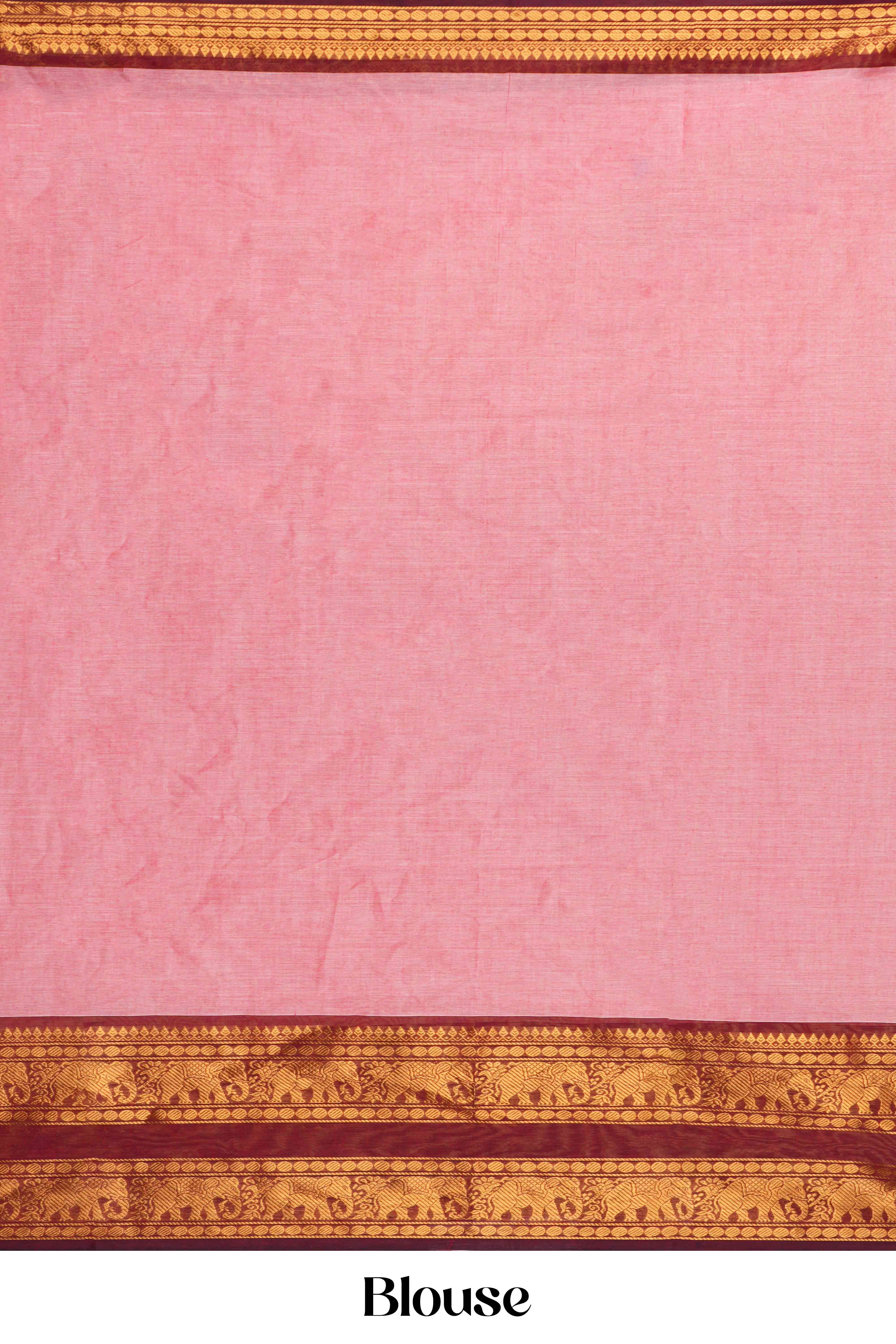 Chettinad Cotton With Contrast Border - Image 3