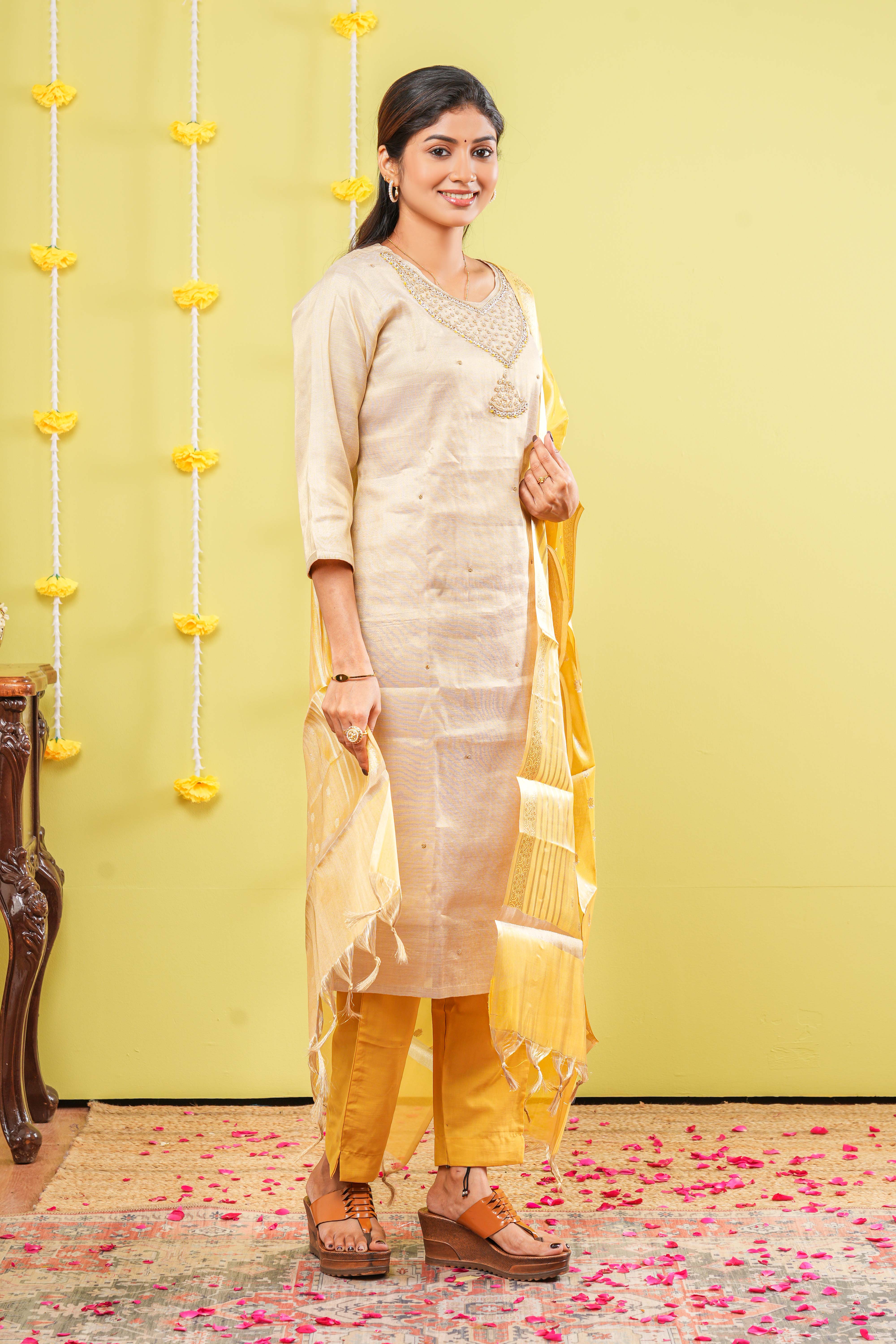 Jewel Neck Salwar Set