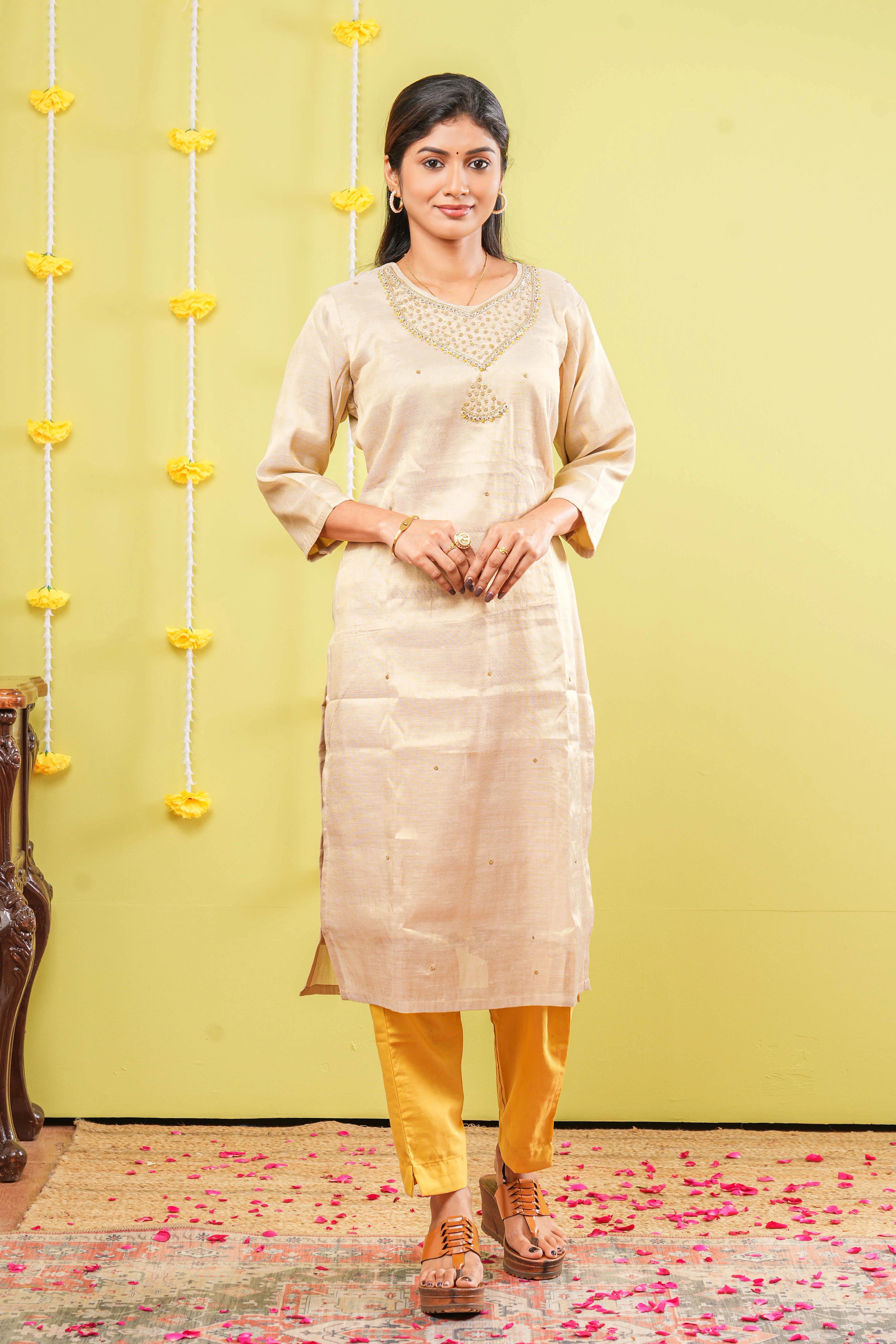 Jewel Neck Salwar Set - Image 4