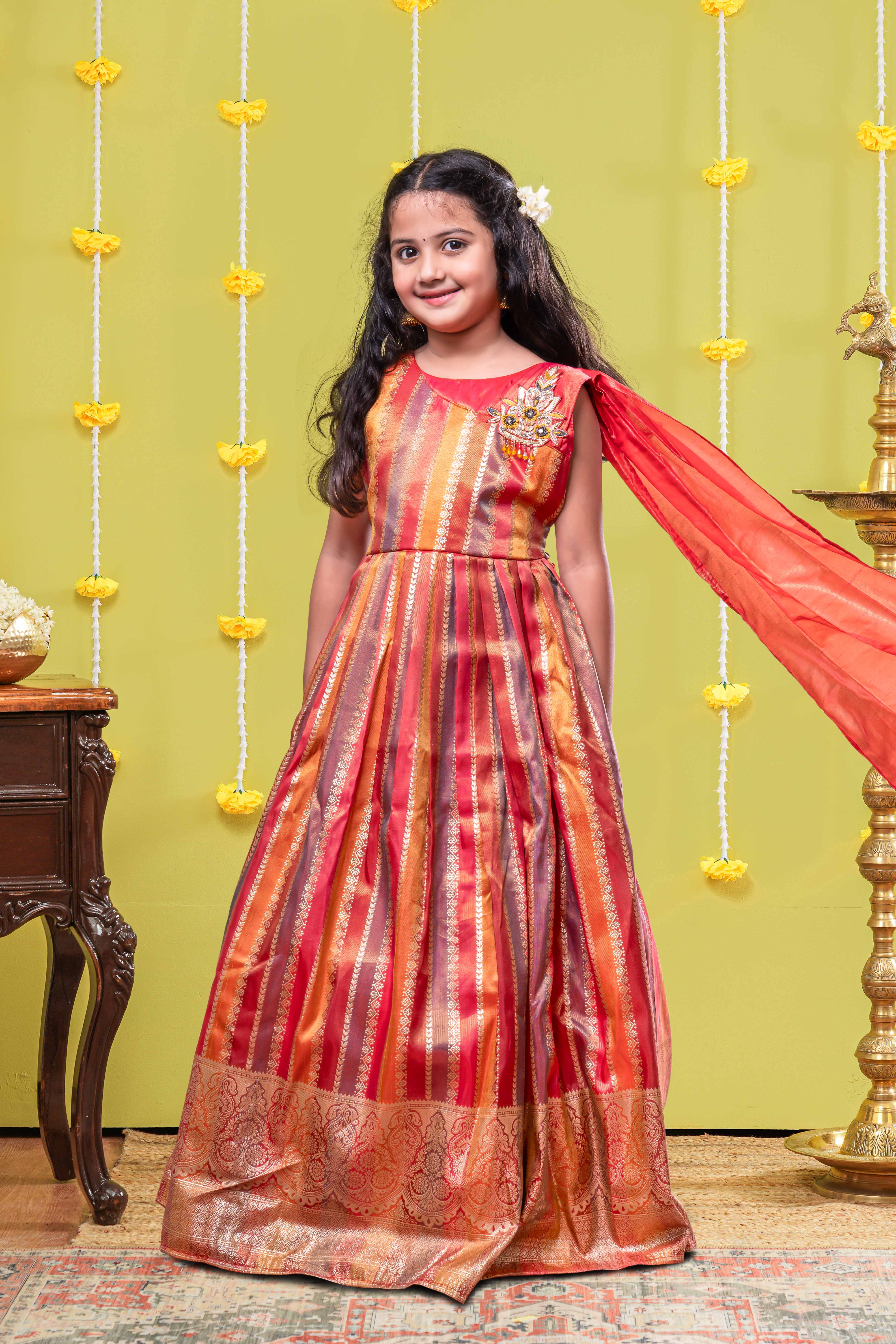 Girl's Traditional Frock - Image 2