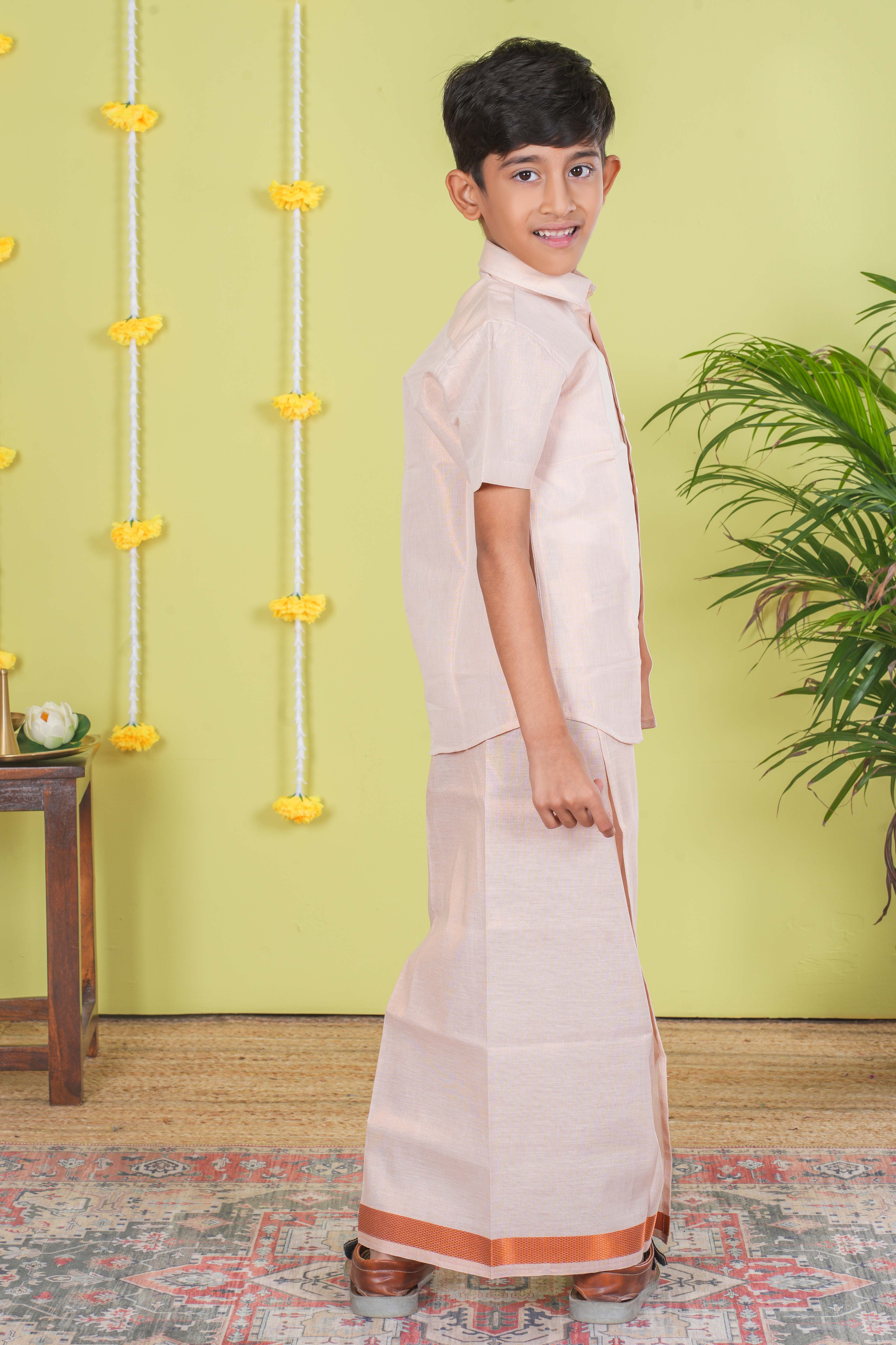 Boy's Dhoti Shirt Set - Image 5