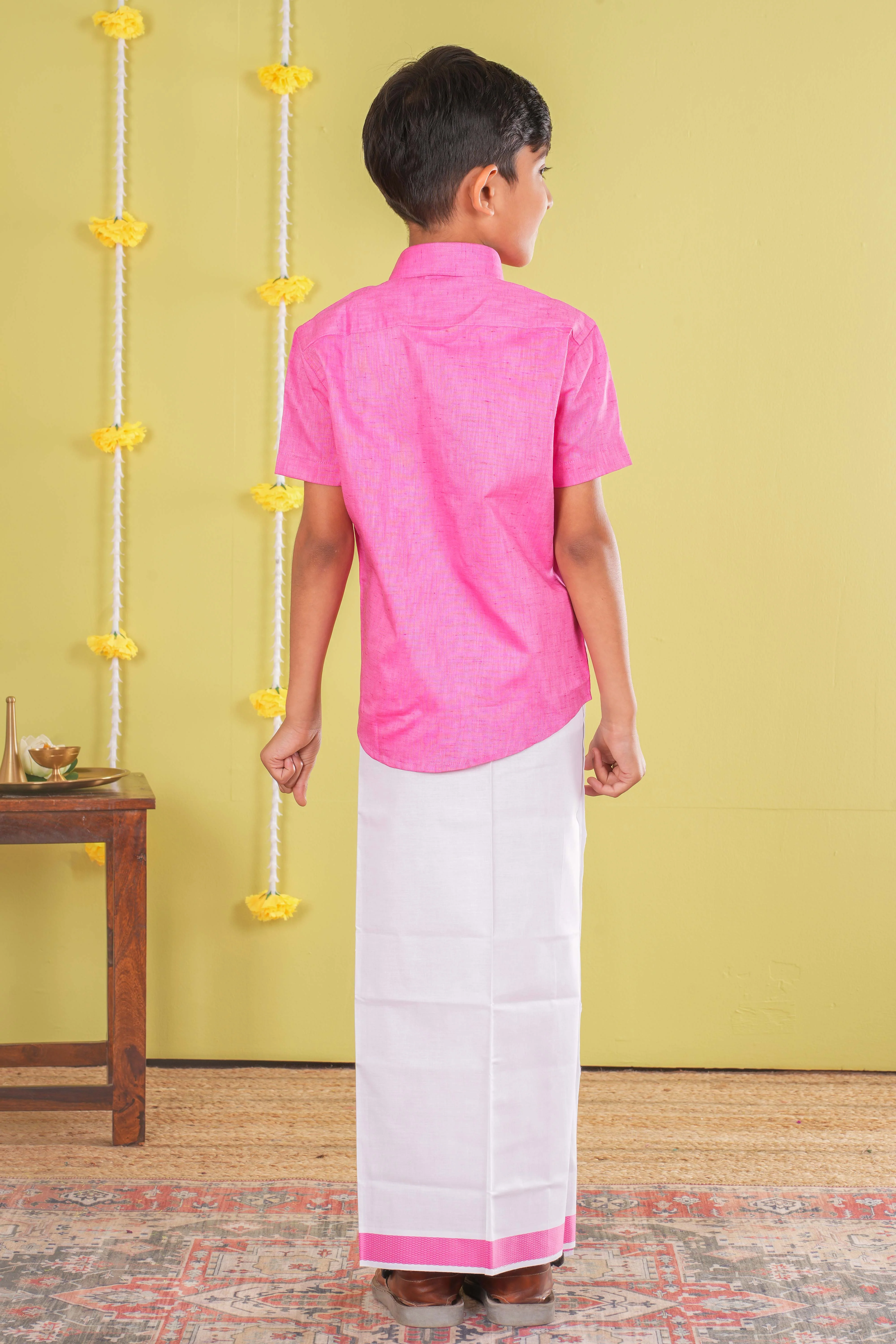 Boy's Dhoti Shirt Set - Image 4