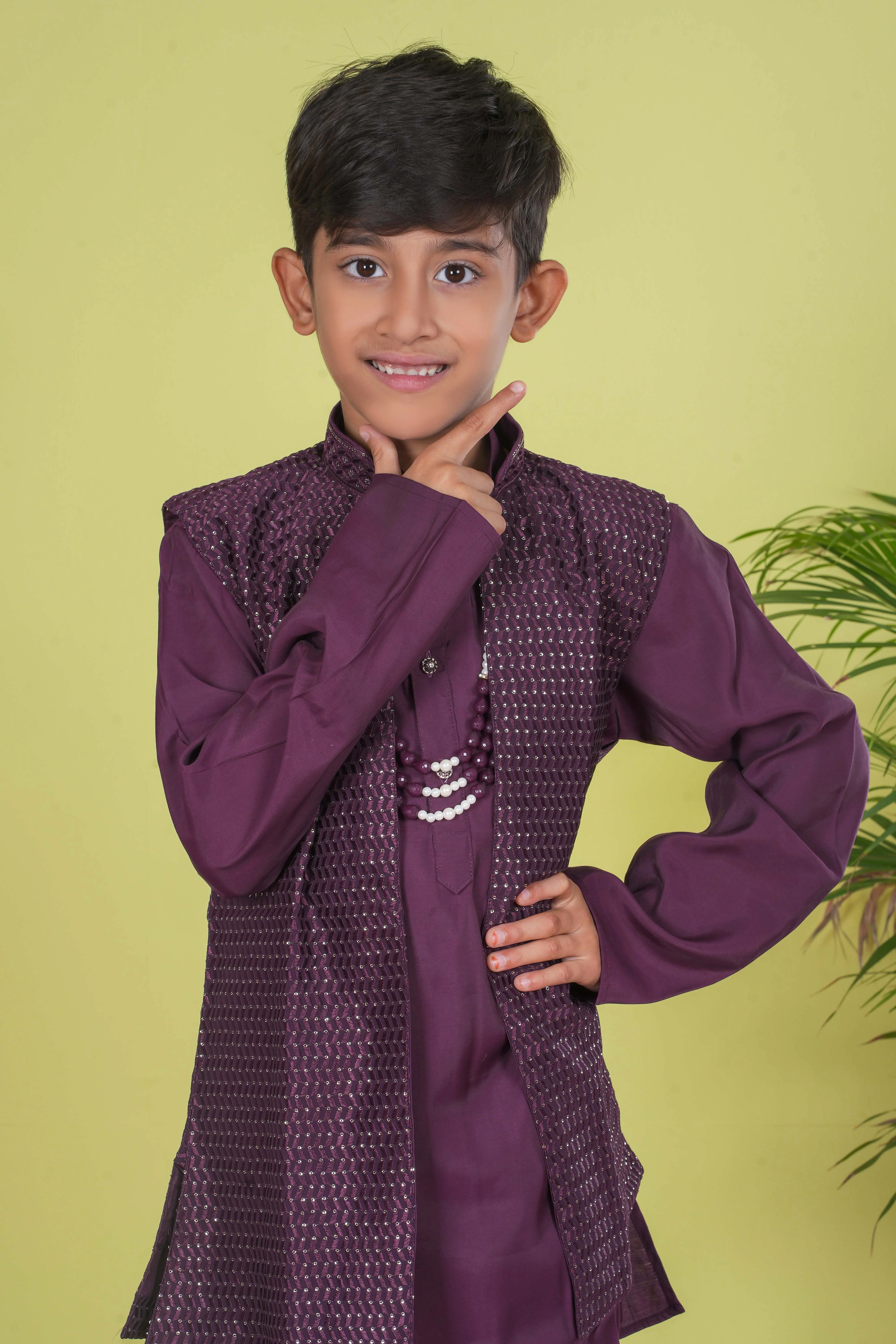 Boy's Sherwani Set - Image 3