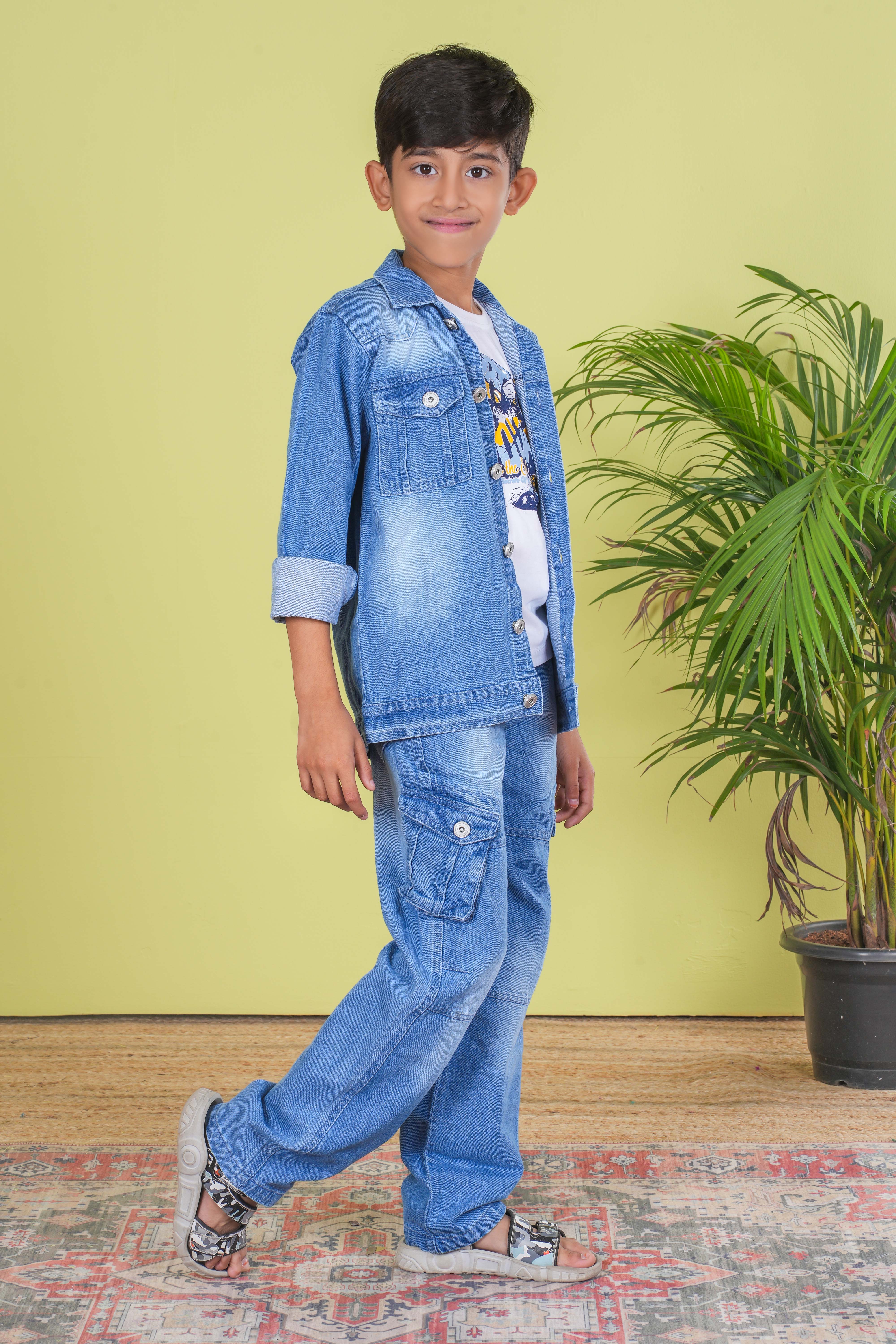 Boy's Denim Co-ord Set - Image 4