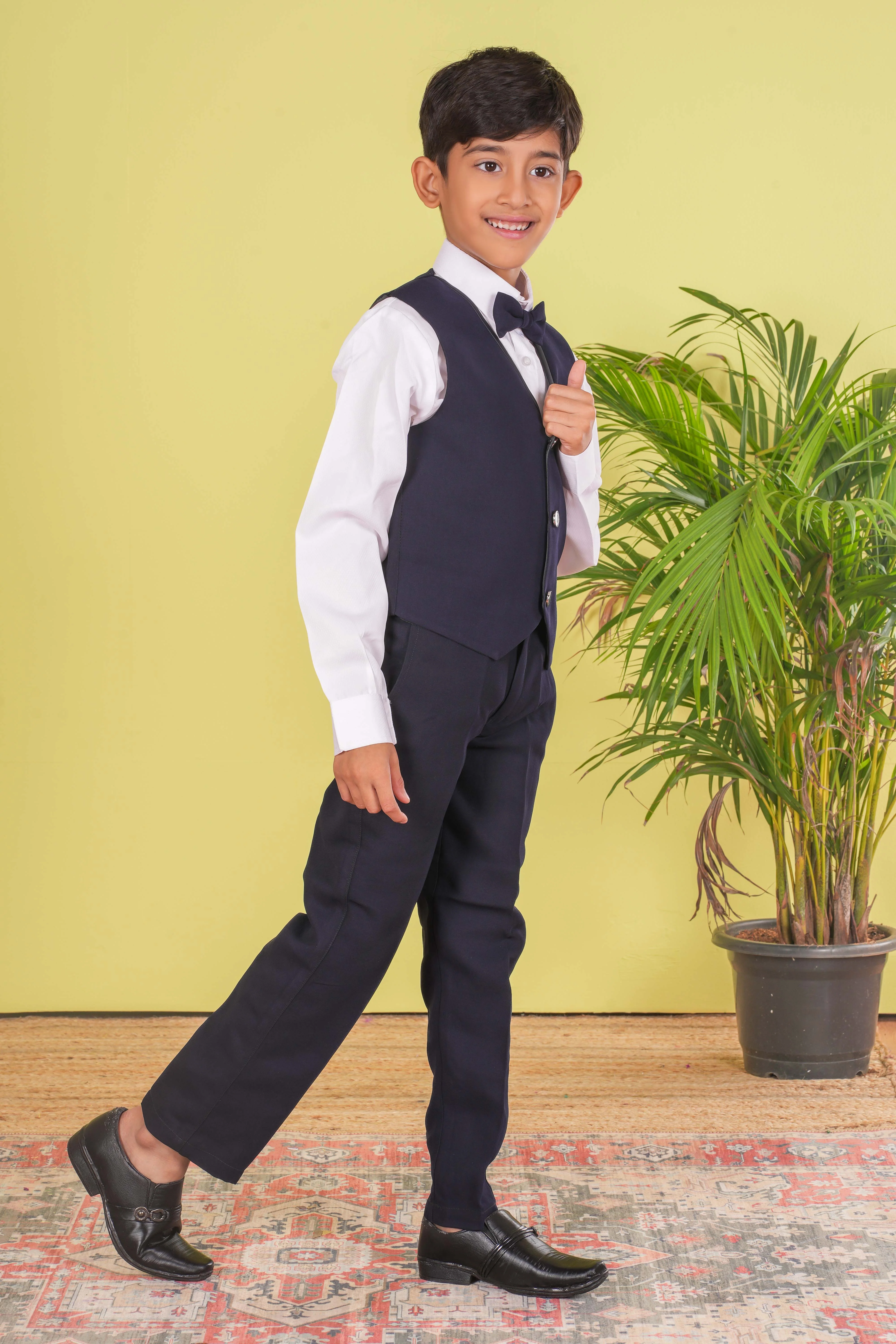 Boy's Designer Coat Suit Set - Image 4