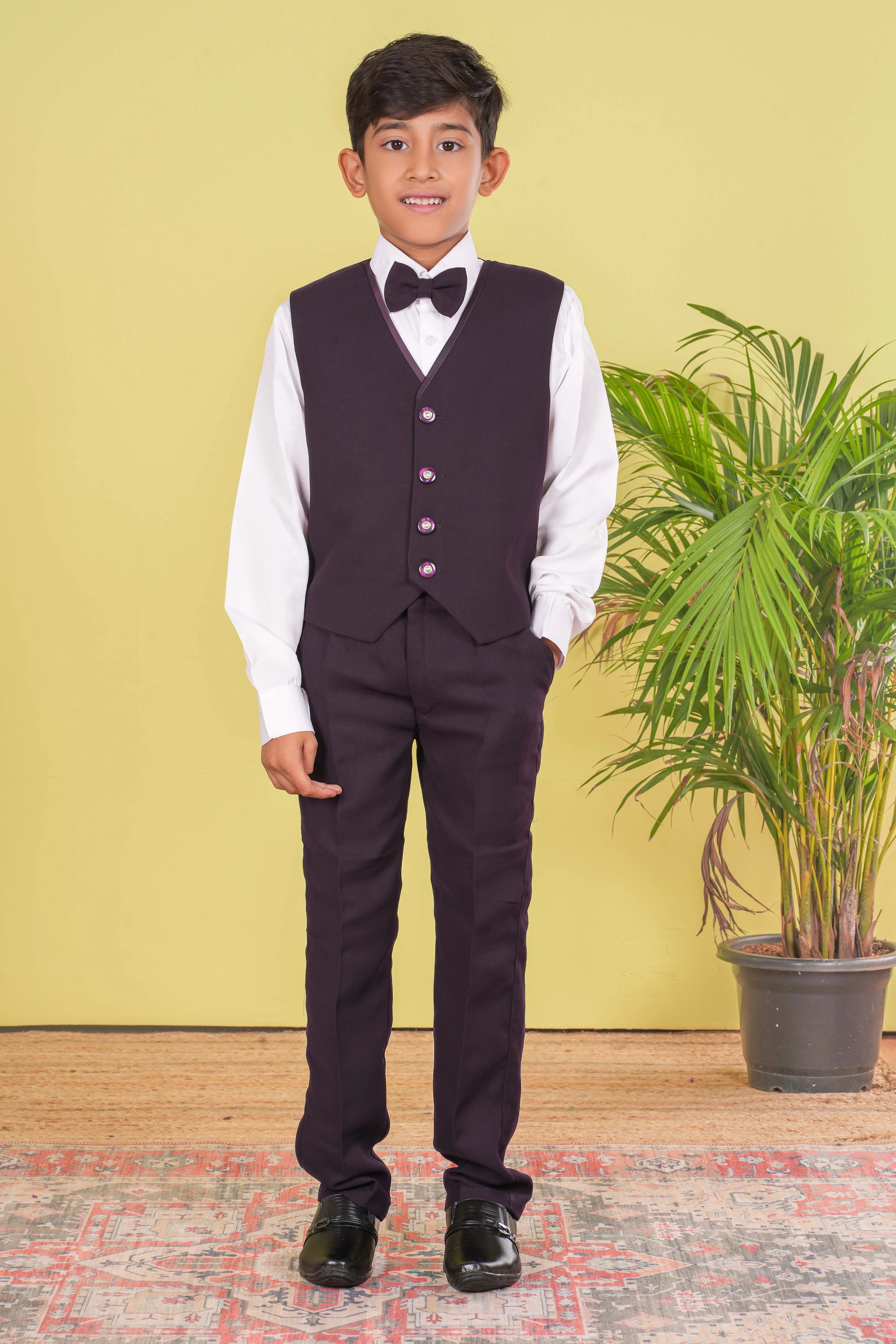Boy's Designer Coat Suit Set - Image 3