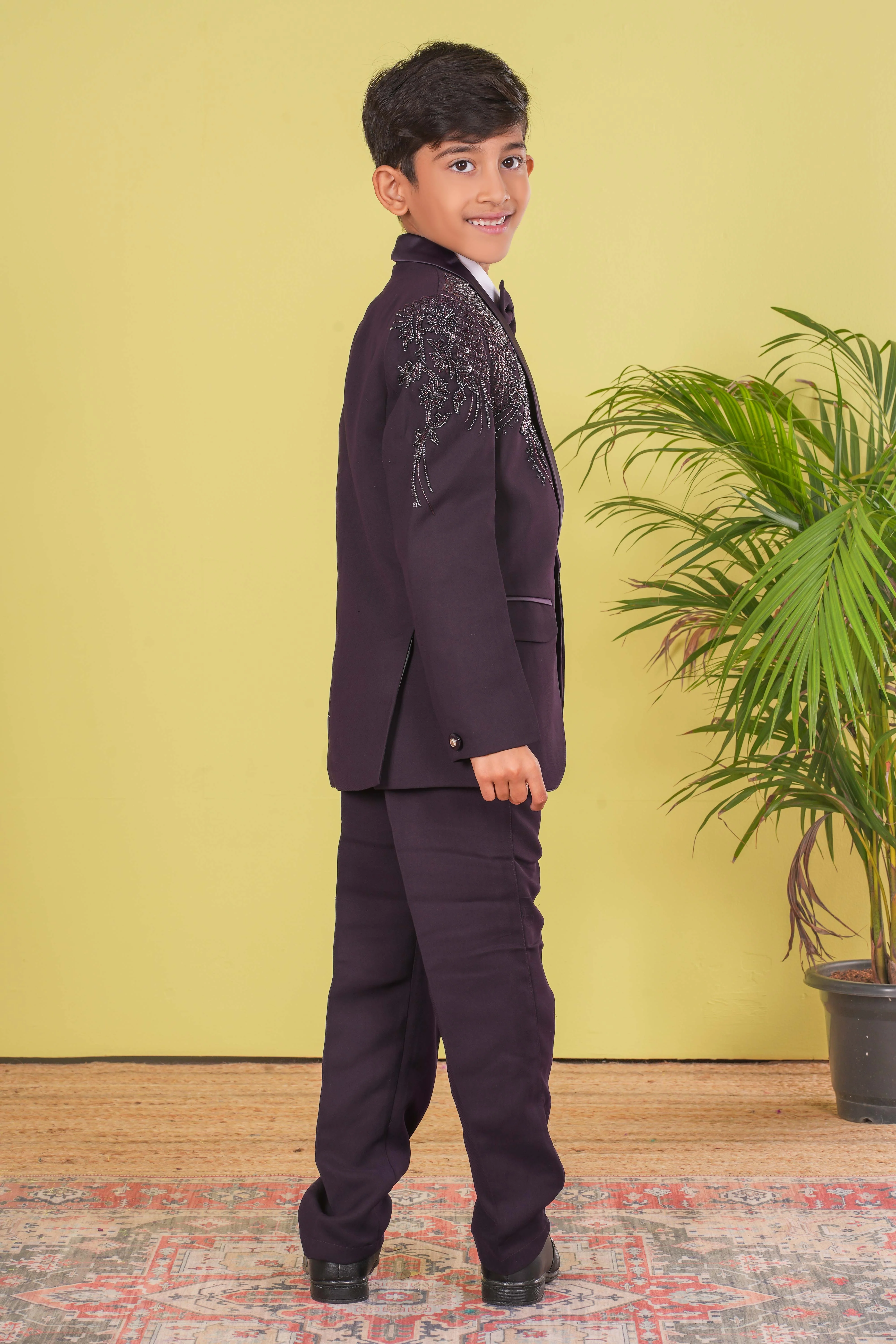Boy's Designer Coat Suit Set - Image 4