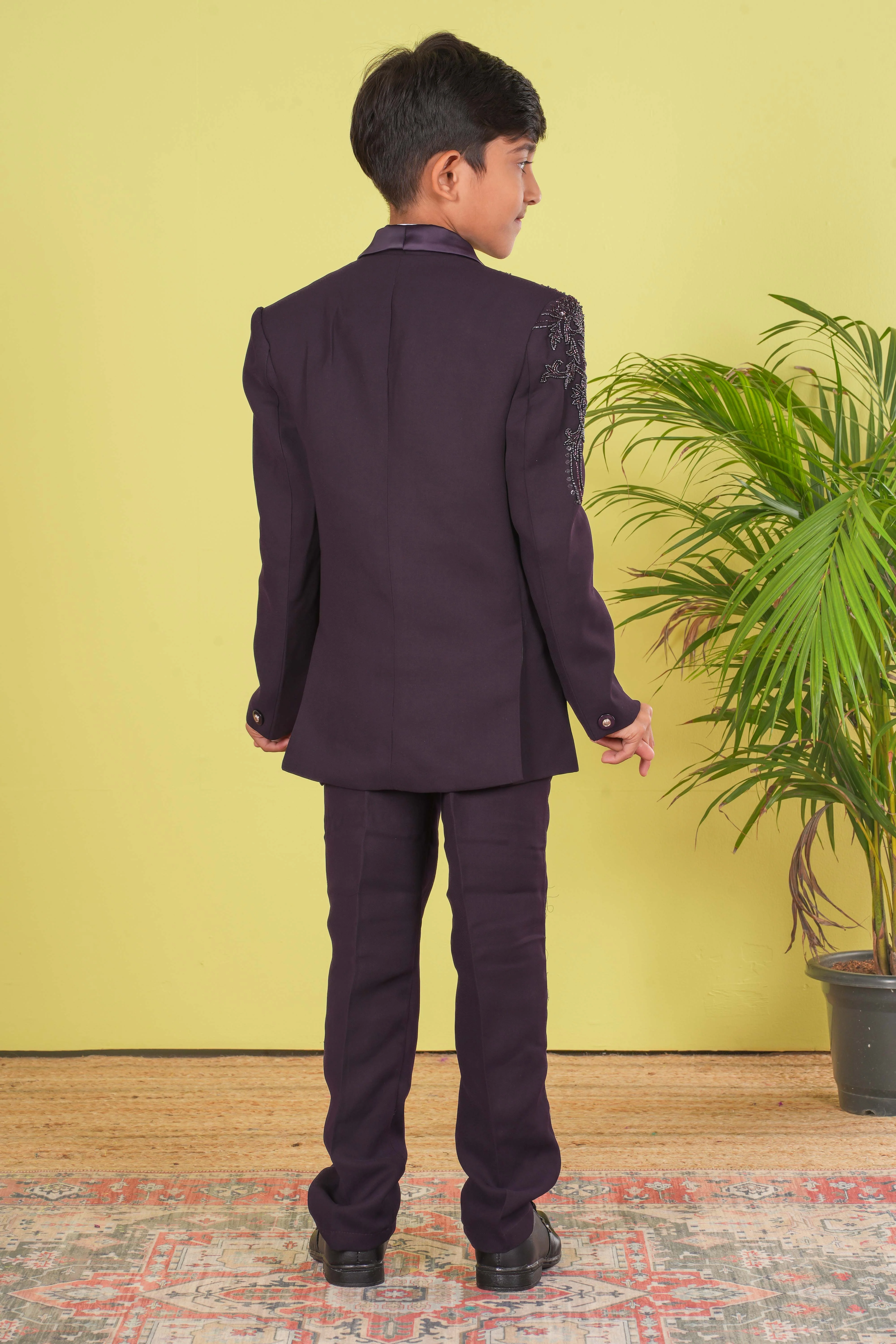 Boy's Designer Coat Suit Set - Image 5