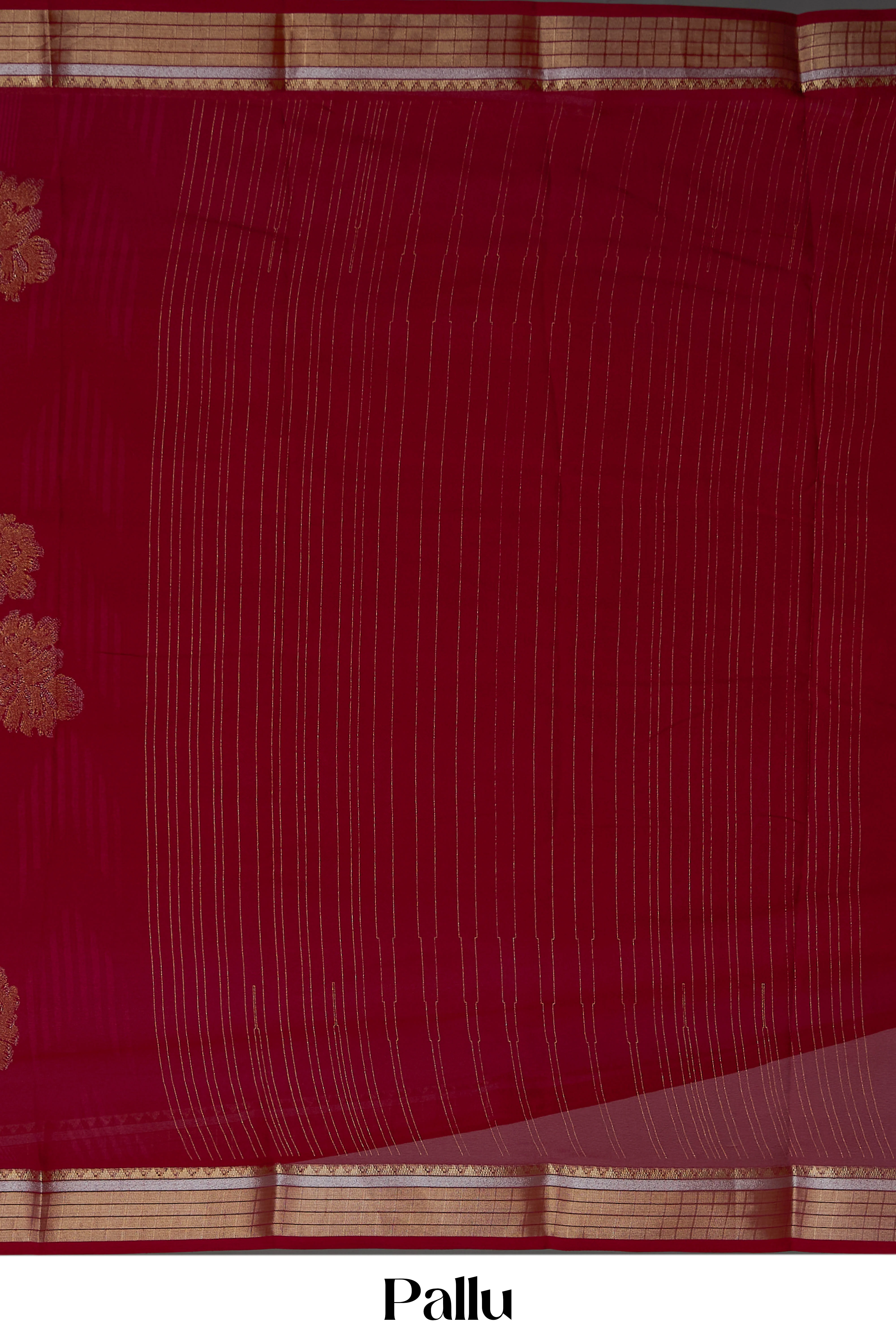 Marsh Mellow Sarees Foil Printed Across The Body Double Side Border Along With Blouse - Image 4