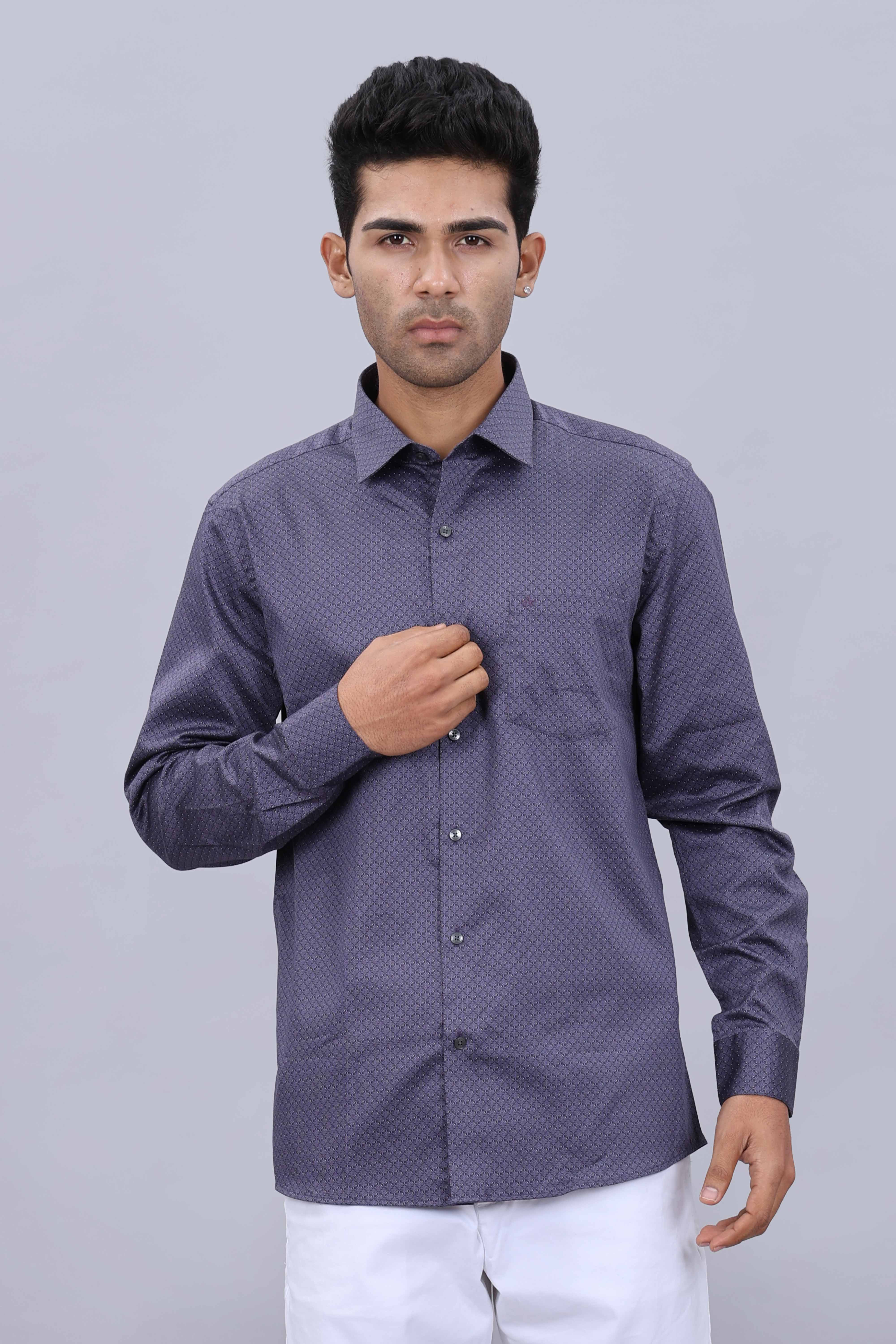 Men’s Premium Cotton Slim Fit Fancy Printed Casual Shirt - Image 4