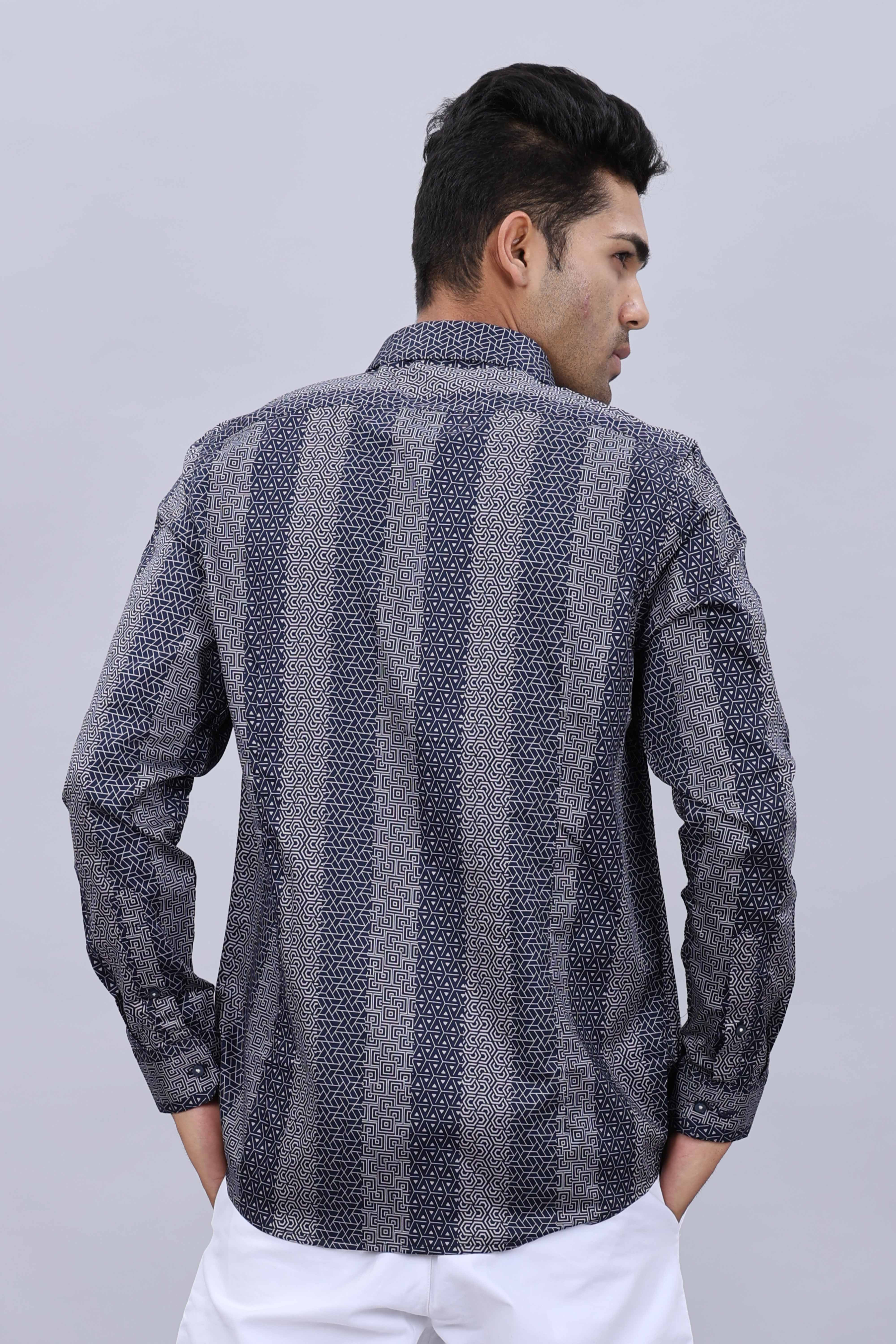 Men’s Pure Cotton Casual Printed Regular Fit Shirt - Image 5