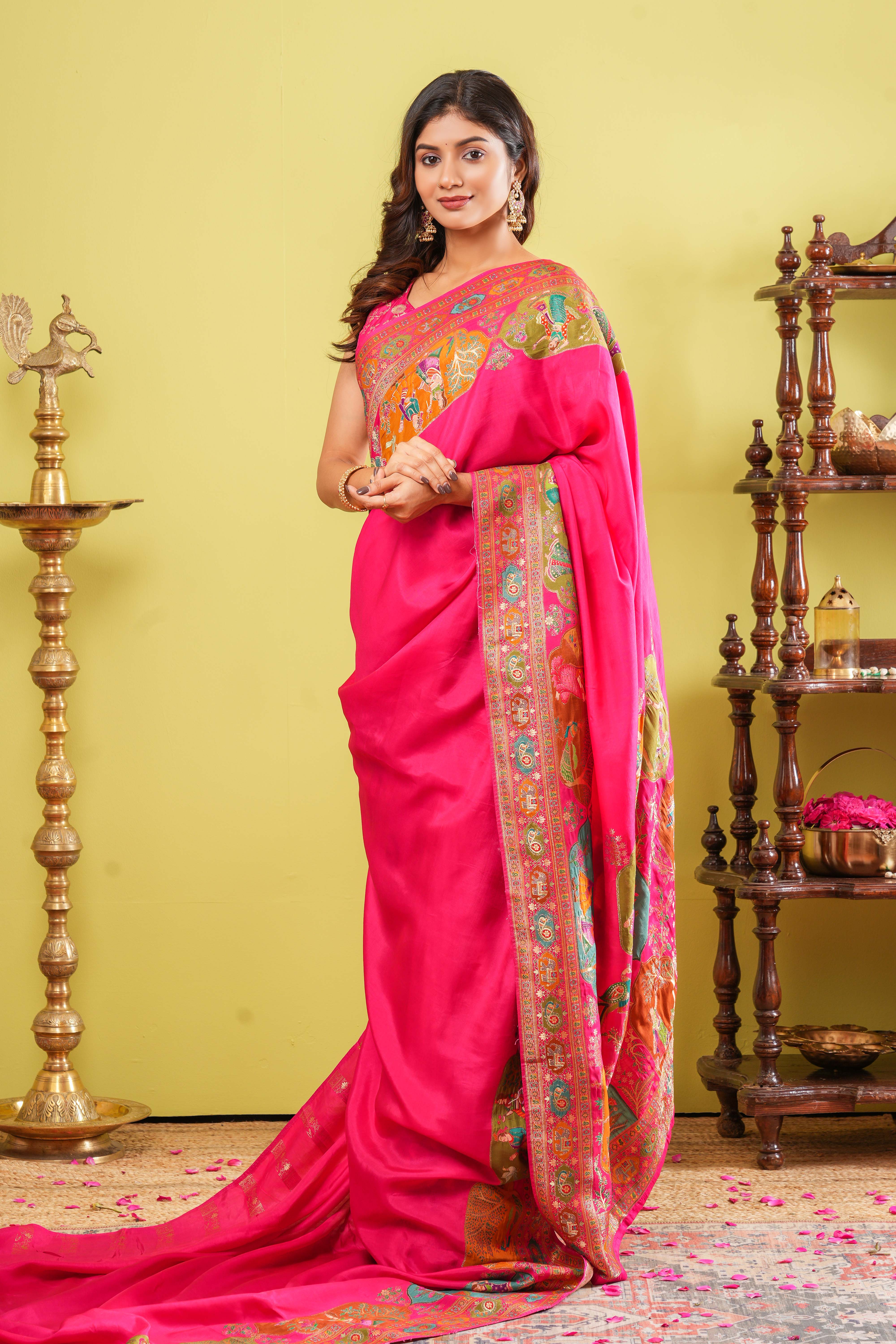 Pure Viscose Position Print Sarees - Image 4