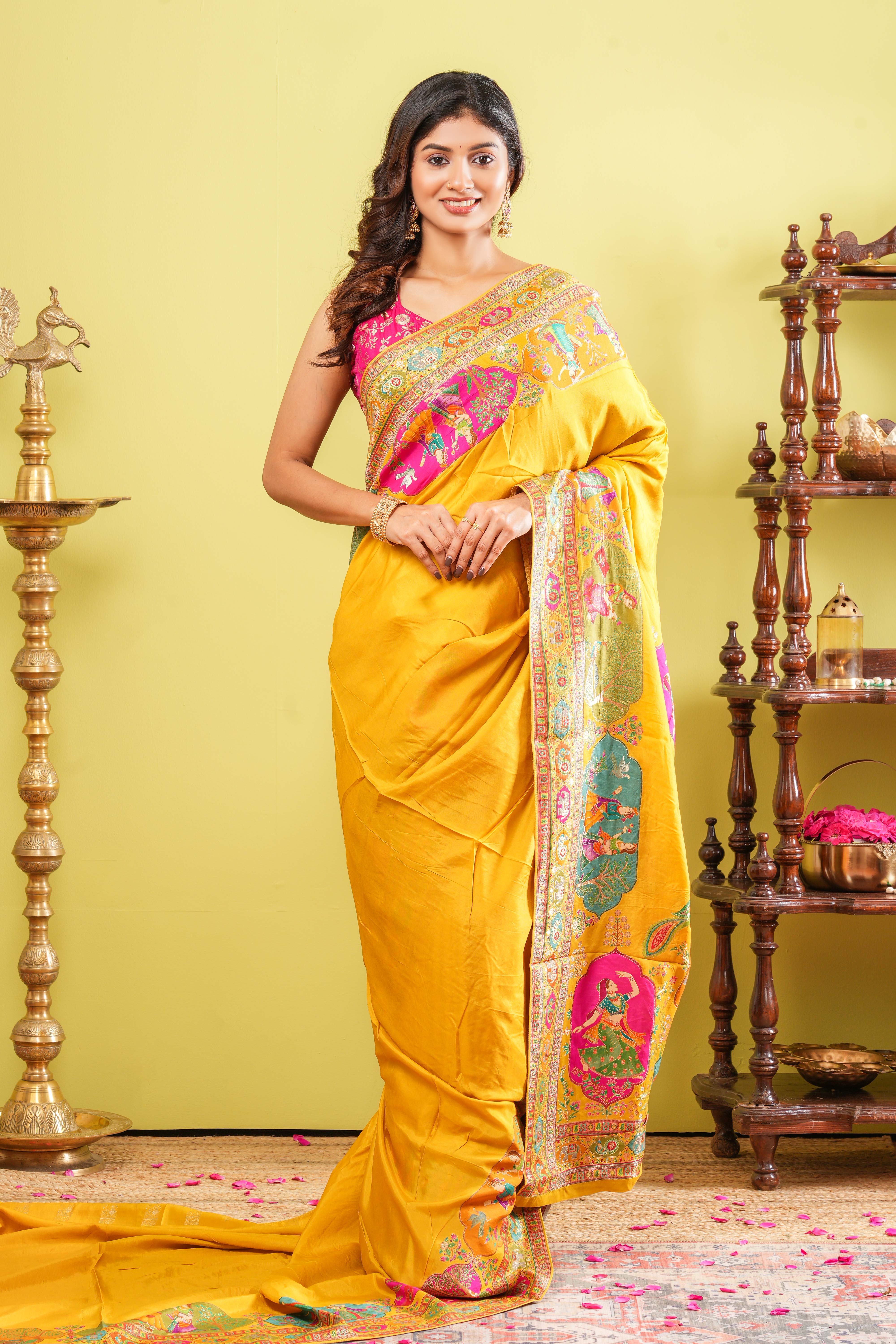 Pure Viscose Position Print Sarees