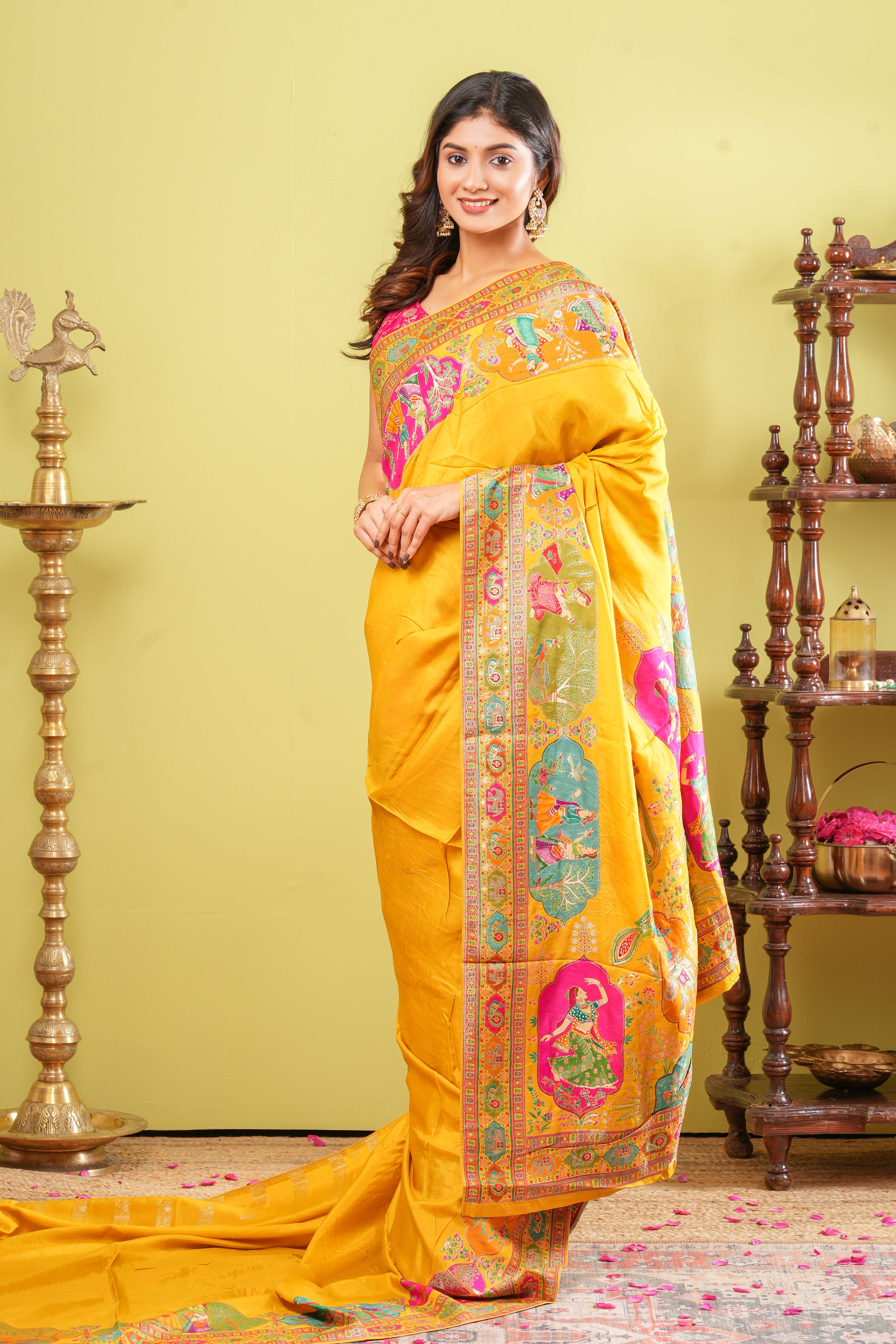 Pure Viscose Position Print Sarees - Image 4