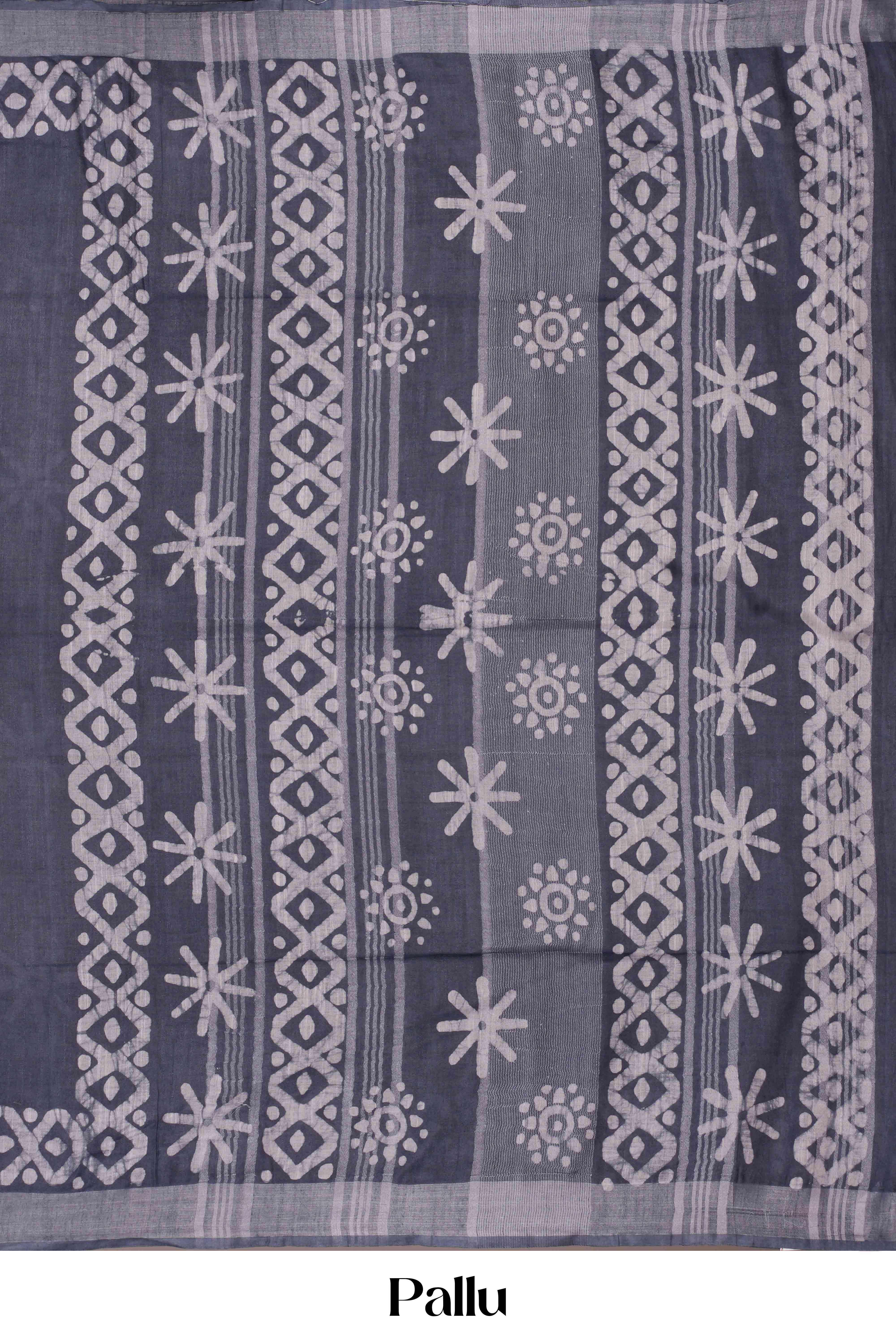 Grey south Cotton All Over Shibori Print - Image 2
