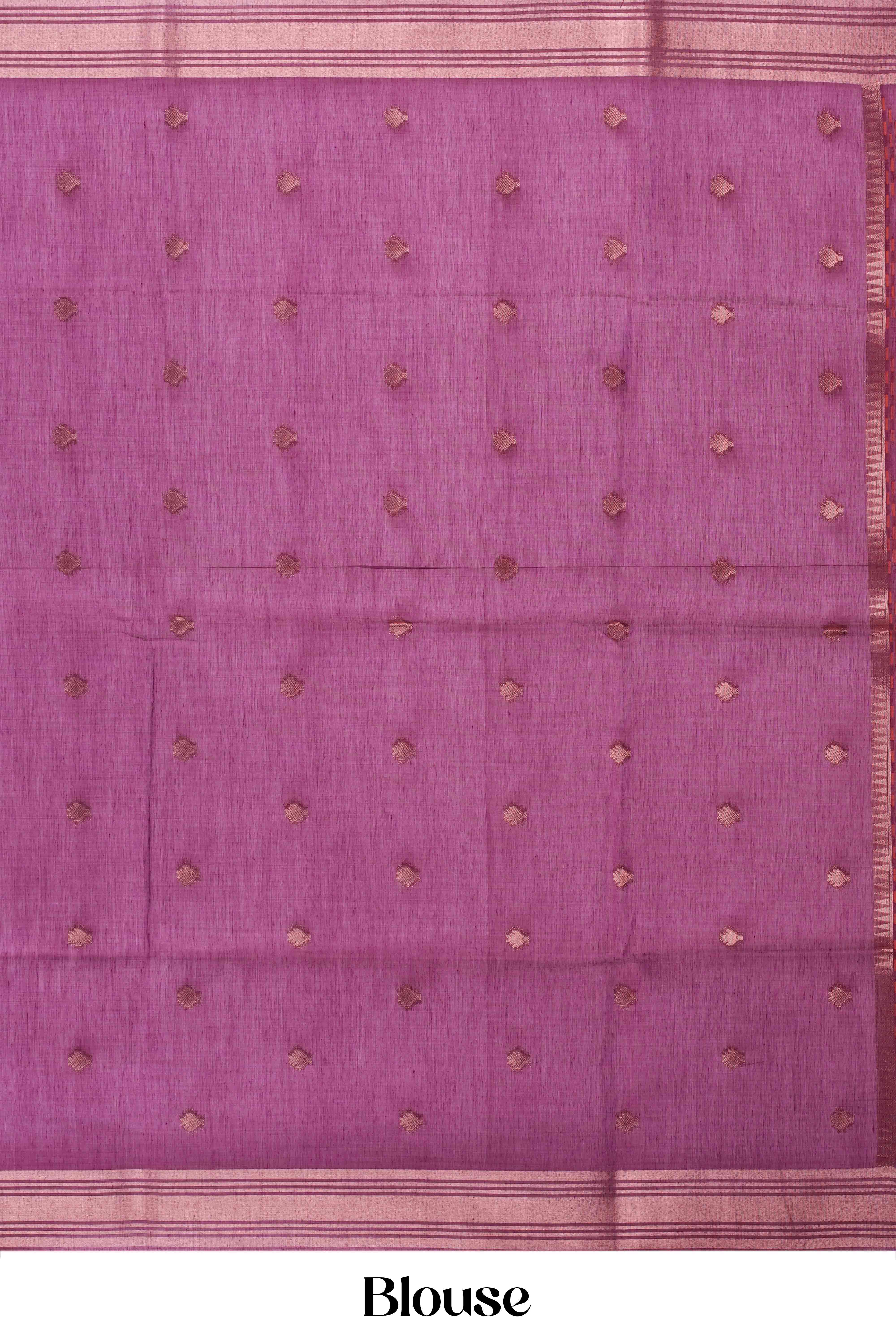 South Cotton Coin Butta Across The Body With Contrast Pallu - Image 6